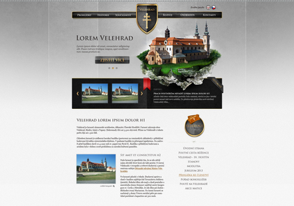 Webdesign a úprava identity pro světoznámý jihomoravský Velehrad.