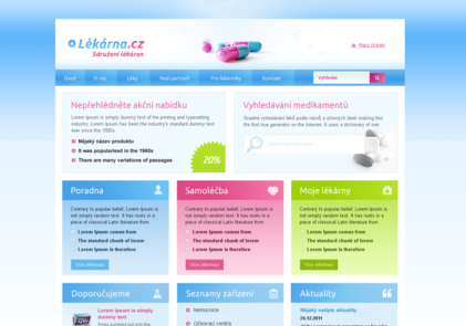 Design pro připravovanou lékárenskou síť<br>