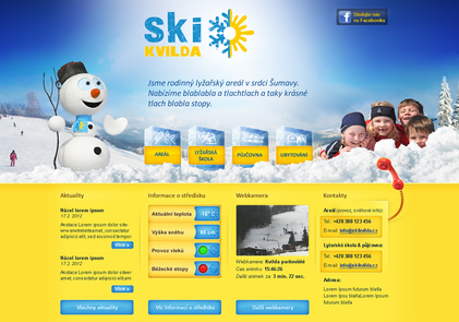 <span style="color: rgb(0, 31, 55); font-family: Arial; font-size: 15px; line-height: 19.5px; background-color: rgb(248, 248, 248); ">Protože se jedná o rodinný lyžařský areál, tak jsem při uvažování nad návrhem webových stránek klientovi navrhnl, že by bylo vhodné vytvořit roztomilého 3d maskota, který by stránkami provázel a stal by symbolem lyžařského areálu. To se nakonec podařilo, takže jste sněhuláka mohli vidět nejenom na webových stránkách a skipasech, ale i u silnice, kde ukazoval, jak daleko je lyžařský areál.</span>